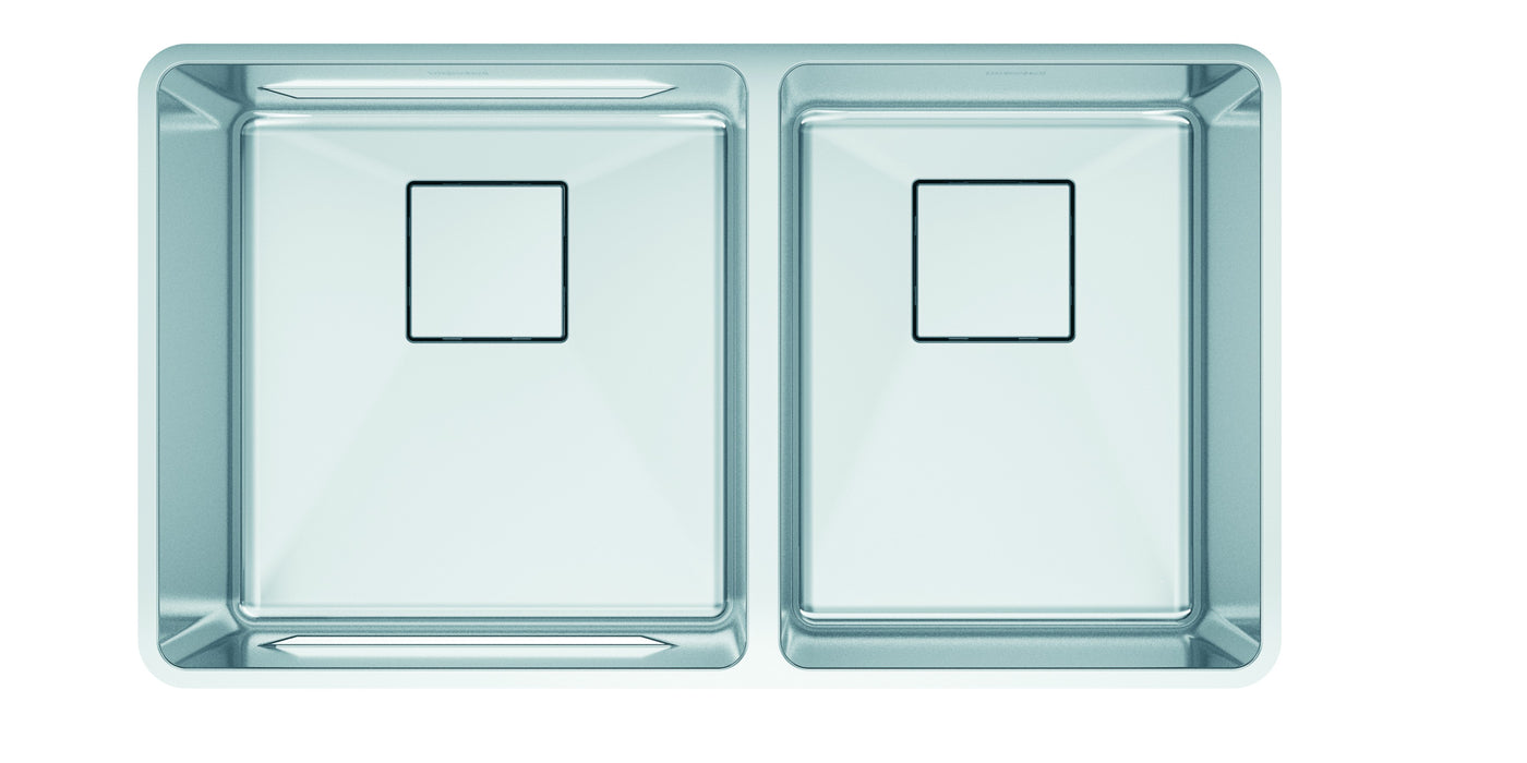 Franke Pescara PTX160-31 Undermount Double Bowl 32 x 18 in Granite Kitchen Sink