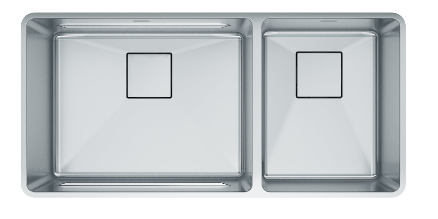 Franke Pescara PTX160-37 Undermount Double Bowl 30 x 18 in Granite Kitchen Sink