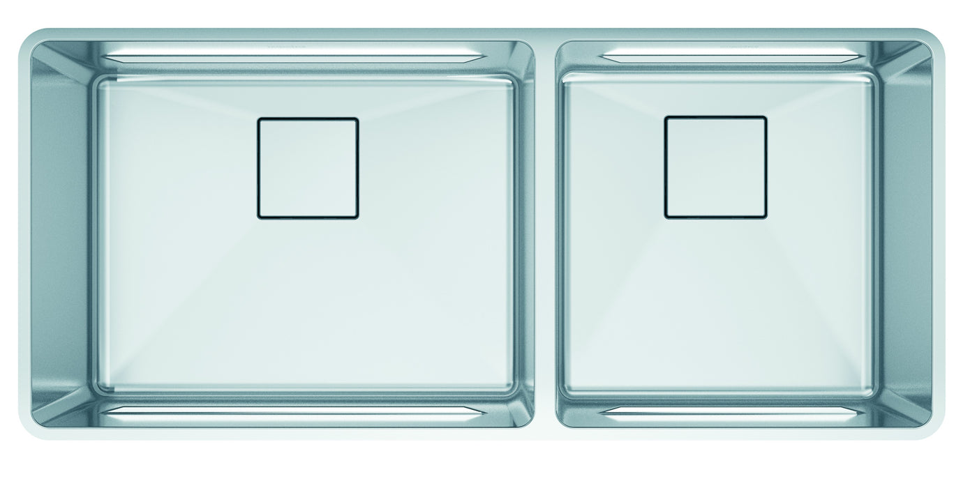 Franke Pescara PTX160-40 Undermount Double Bowl 41 x 18 in Granite Kitchen Sink