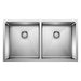 BLANCO 443149 Quatrus R15 Equal Double Bowl Kitchen Sink