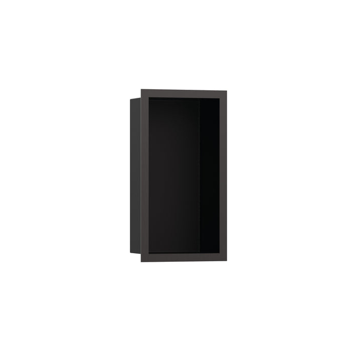 hansgrohe XtraStoris Individual Wall Niche Matte Black with Design Frame 12"x 6"x 4"