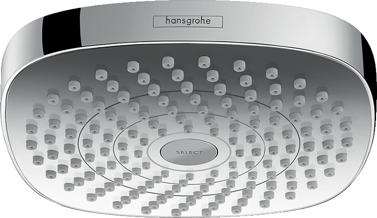 hansgrohe Croma Select E Showerhead 180 2-Jet, 1.5 GPM
