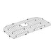 Moen GA749B Stainless D Shape Rear Drain Bottom Grid Accessory 29" x 16" in Satin Stainless