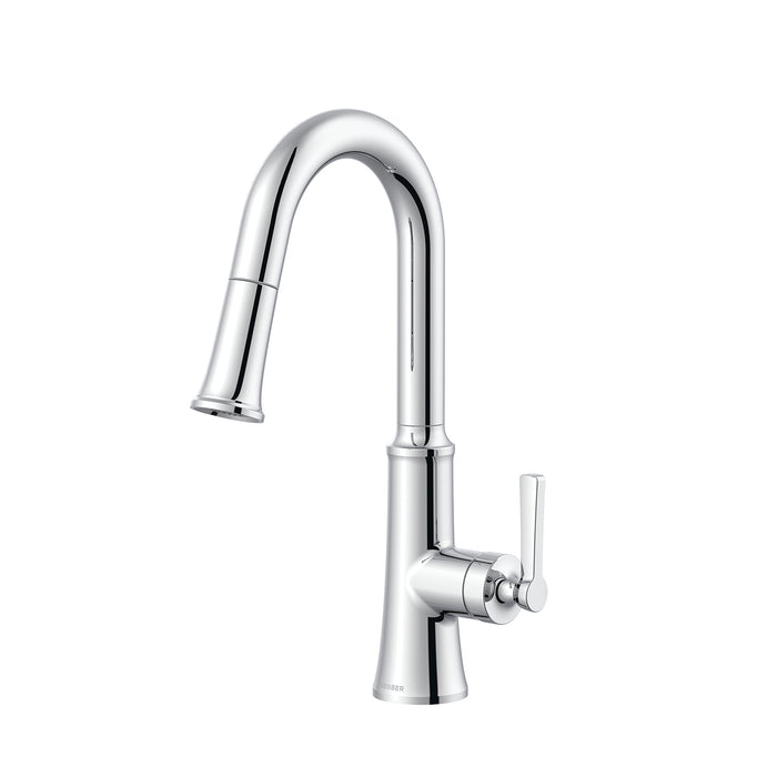 Gerber D150579 Northerly 1H Pull-Down Prep Faucet w/ Snapback 1.75gpm - Chrome