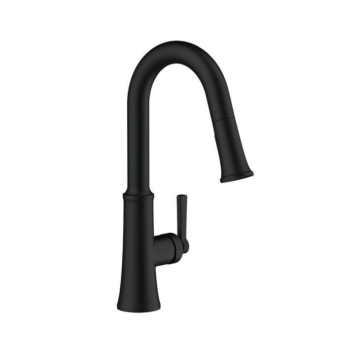 Gerber D150579 Northerly 1H Pull-Down Prep Faucet w/ Snapback 1.75gpm - Satin Black