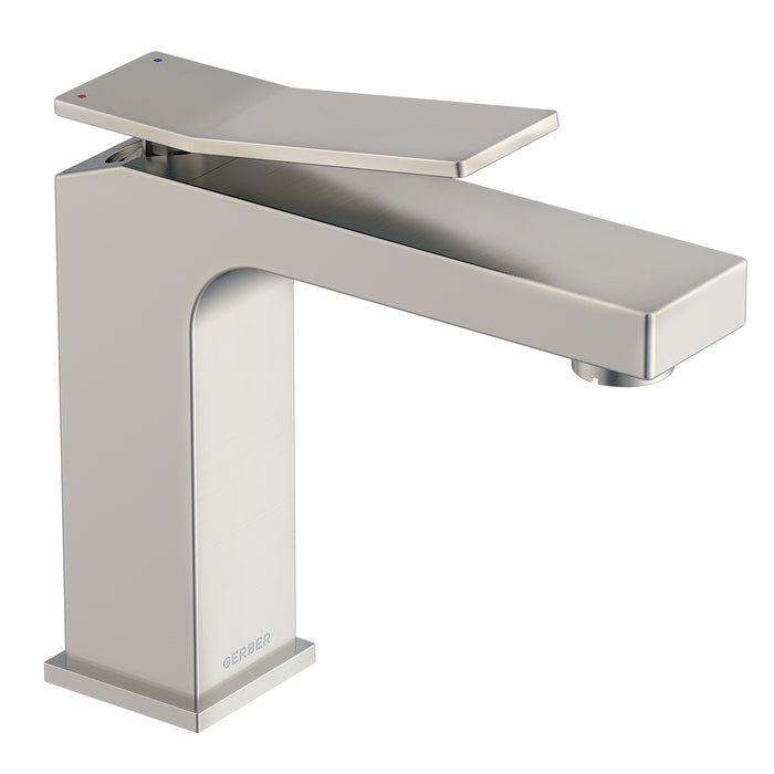 Gerber D225019 Avian 1H Lavatory Faucet Single Hole Mount w/ Metal Touch Down Drain 1.2gpm - Brushed Nickel