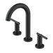 Gerber D303658 Parma Trim Line 2H Widespread Lavatory Faucet w/ Metal Touch Down Drain 1.2gpm - Satin Black