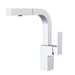 Gerber D404562 Mid-Town Trim Line 1H Pull-Out Kitchen Faucet w/ SnapBack Retraction 1.75gpm Chrome - Chrome