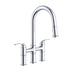 Gerber D434437 Kinzie 2H Bridge Pull-Down Kitchen Faucet 1.75gpm Chrome - Chrome