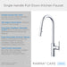 Gerber D454058 Parma Cafe Pull-Down Kitchen Faucet w/ SnapBack Retraction 1.75gpm - Chrome