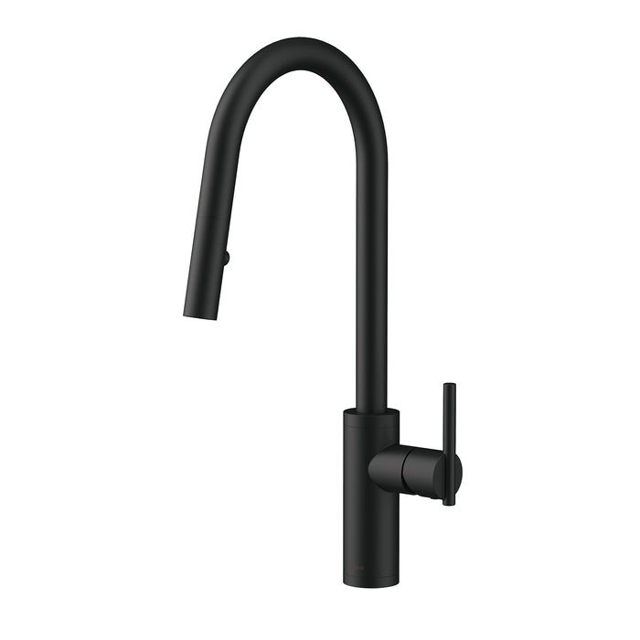 Gerber D454058 Parma Cafe Pull-Down Kitchen Faucet w/ SnapBack Retraction 1.75gpm - Satin Black