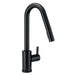 Gerber D457230 Amalfi 1H Pull-Down Kitchen Faucet w/SnapBack Retraction 1.75gpm - Satin Black