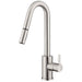 Gerber D457230 Amalfi 1H Pull-Down Kitchen Faucet w/SnapBack Retraction 1.75gpm - Stainless Steel