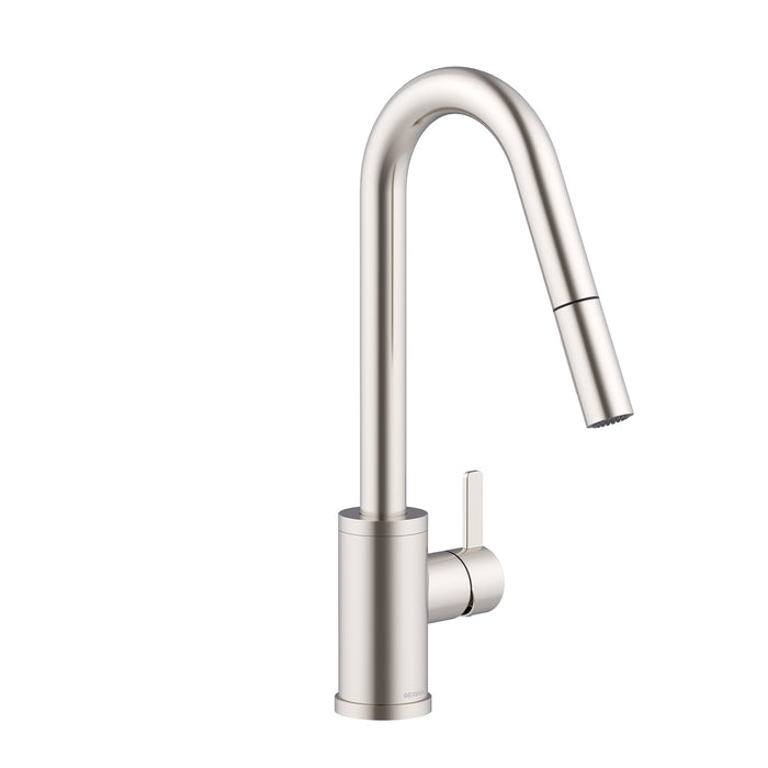 Gerber D457230 Amalfi 1H Pull-Down Kitchen Faucet w/SnapBack Retraction 1.75gpm - Stainless Steel