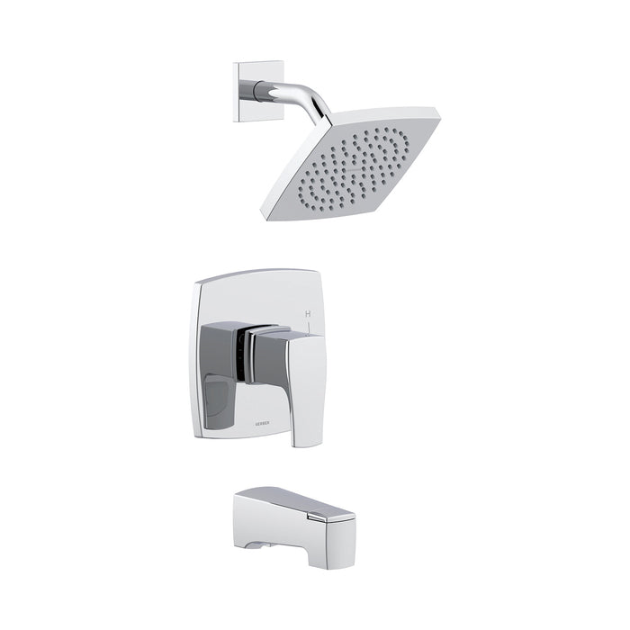 Gerber D501070TC Tribune 1H Tub & Shower Trim Kit & Treysta Cartridge 1.75gpm Chrome - Chrome
