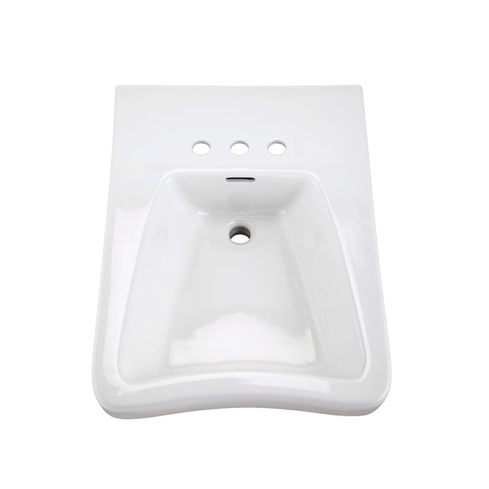 Gerber G0012464 Eaton Wheelchair Lav 27"x20" 4"CC White - White