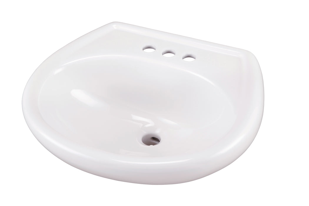 Gerber G0012504 Maxwell Petite Ped Top 20.5"x17.75" 4"CC White - White