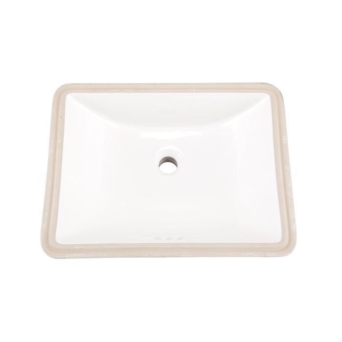 Gerber G0012765 Logan Square Petite Undercounter Lav 18.75"x14.75" White - White