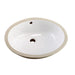 Gerber G0012770F Luxoval Petite Undercounter Lav with Front Overflow 18.25"X15" White - White