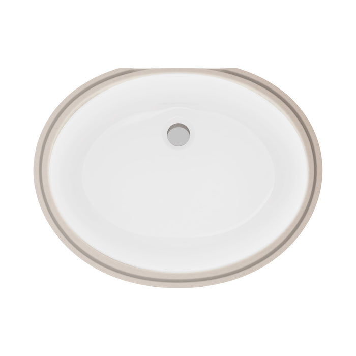 Gerber G0012780 Luxoval Undercounter Lav 19.25"X15.75" - White