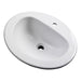 Gerber G0012831CH Maxwell S-Rim Lav 20"X17"Oval 1-Hole in Trapezoid Carton White - White