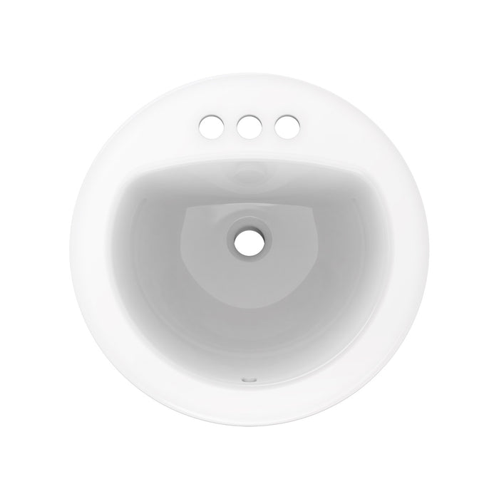 Gerber G0012884CH Maxwell S-Rim Lav 19" Round 4"CC in Trapezoid Carton White - White