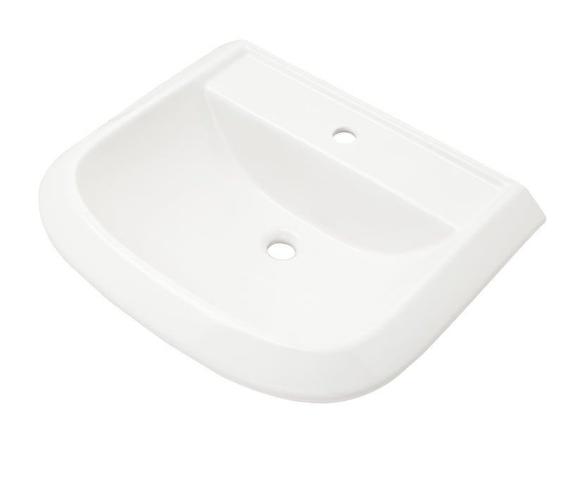 Gerber G0013592 Avalanche Standard Ped Top 25"x21" Single Hole White - White
