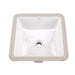 Gerber G0013710 Wicker Park Undercounter Lavatory 16" x 16" Square White - White