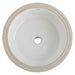 Gerber G0013740 Luxoval Undercounter 16" x 16" Round Lav White - White