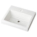 Gerber G0013822 Wicker Park Countertop Lavatory 21"x18" Rectangle Single Hole White - White