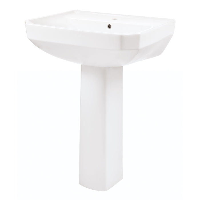 Gerber G0023562 Viper Standard Single Hole Ped Lav Combo: G0013562 Lav w/ G0029834 Ped White - White