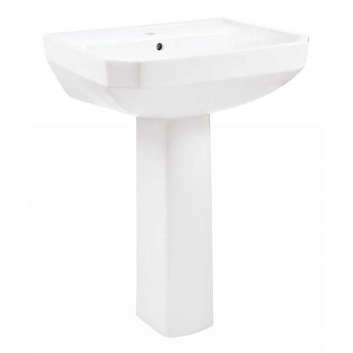 Gerber G0023562 Viper Standard Single Hole Ped Lav Combo: G0013562 Lav w/ G0029834 Ped White - White