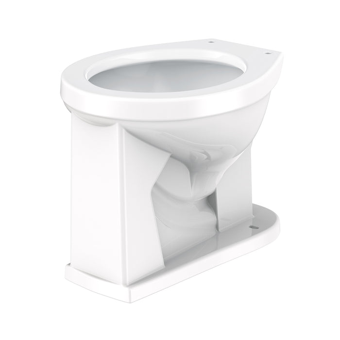 Gerber G002564230 1.1/1.28/1.6gpf Round Front Floor Mounted Back Spud Bowl 1-1/4" Spud 10" Rough-In White - White
