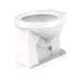Gerber G002564231 1.1/1.28/1.6gpf Round Front Floor Mounted Back Spud Bowl 1-1/2" Spud 10" Rough-In White - White