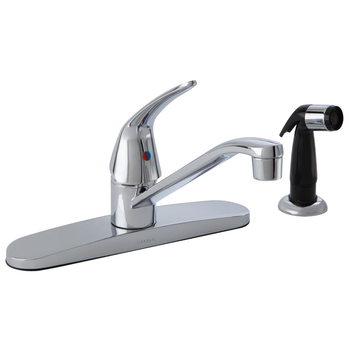 Gerber G0040212W Maxwell SE 1H Kitchen Faucet w/ Spray & w/ Washerless Cartridge 1.75gpm Chrome - Chrome