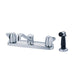 Gerber G0042215 Maxwell 2H Kitchen Faucet w/ Metal Handles Spray & 8" D-Tube Spout 1.75gpm Aeration/2.2gpm Spray Chrome - Chrome