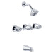 Gerber G004713083 Gerber Classics Three Handle 11 Inch Centers Tub & Shower Fitting 1.75gpm Chrome - Chrome
