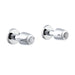 Gerber G004776183 Gerber Classics 2H Straight Pattern Trim & Compression Valve w/ 1/2" Sweat Connections & Metal Handles Chrome - Chrome