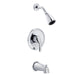Gerber G0049023 Maxwell SE Tub Shower Trim Kit w/ Pressure Balance Valve 2.5gpm Chrome - Chrome
