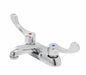 Gerber GC044541 Commercial 2H Centerset Lavatory Faucet w/ Wrist Blade Handles & Less Drain 0.5gpm Chrome - Chrome