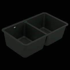 Moen 33 X 18.5 X 9.5 Granite Granite Double Bowl Sink