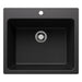 Liven SILGRANIT 25" Single Bowl Dual Mount Laundry Sink
