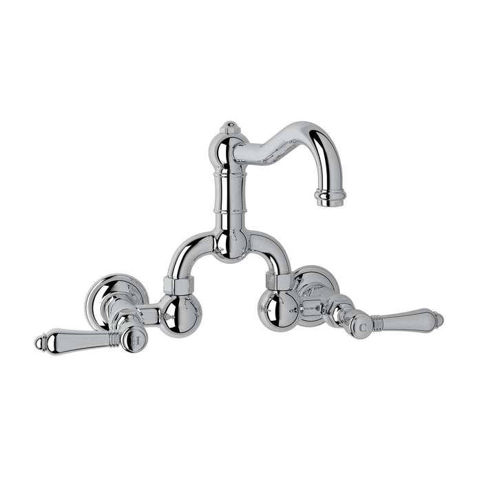 ROHL A1418 Acqui® Wall Mount Bridge Lavatory Faucet With Column Spout