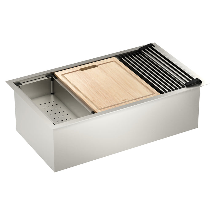 Moen Luxe Chef GS181020 32" X 19" Stainless Steel 18 Gauge Single Bowl Sink