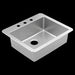 Moen 25"X22"  Steel 18 Gauge Single Bowl Drop In Sink