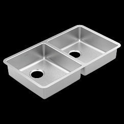 Moen  Steel 18 Gauge Double Bowl Sink