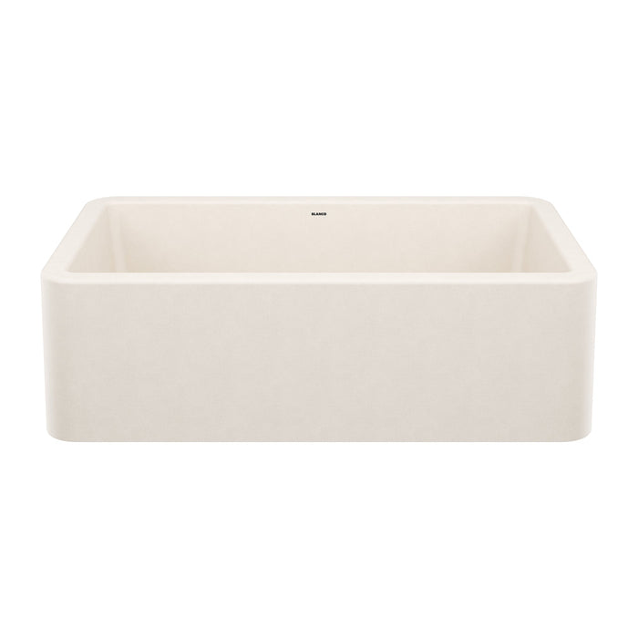 BLANCO 443077 Ikon 33" Apron Single Bowl Farmhouse Sink - Soft White