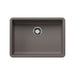 BLANCO 443119 Precis 25" ADA Single Bowl Kitchen Sink - Volcano Gray