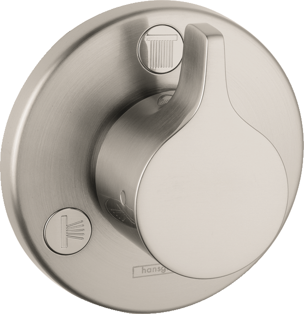 hansgrohe 04354000 S/E Trio/Quattro Diverter Trim - Less Valve in Chrome