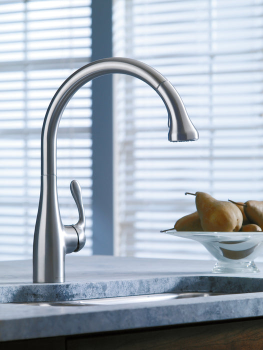 hansgrohe Allegro E Gourmet HighArc Kitchen Faucet, 2-Spray Pull-Down, 1.75 GPM